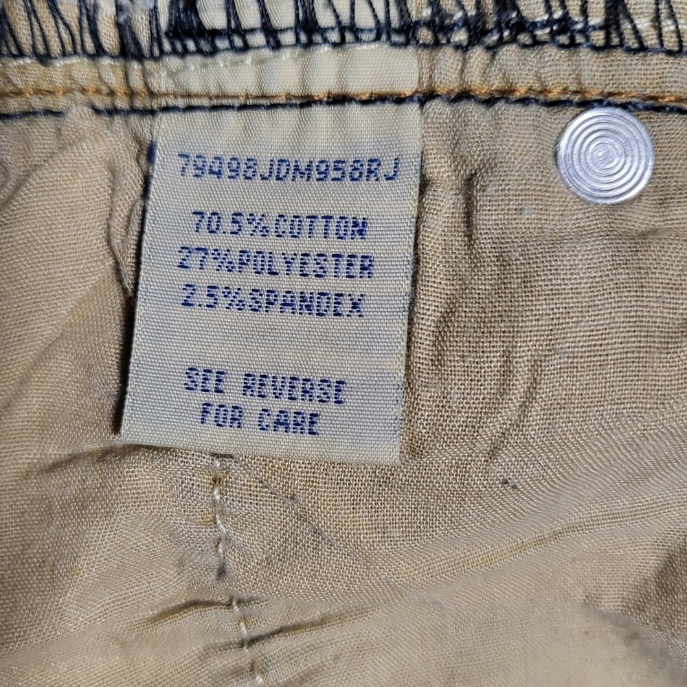 Angel Kiss Women Dark Wash Bootcut Jeans High Rise Triple Button Size 15/32 - Picture 5 of 5